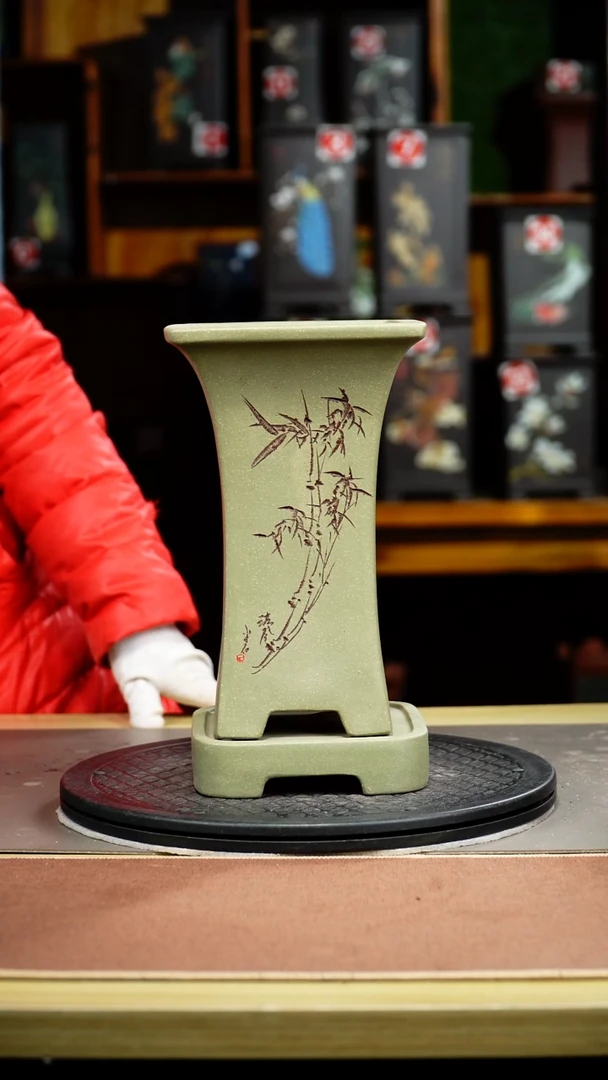 紫砂花盆紫砂花盆