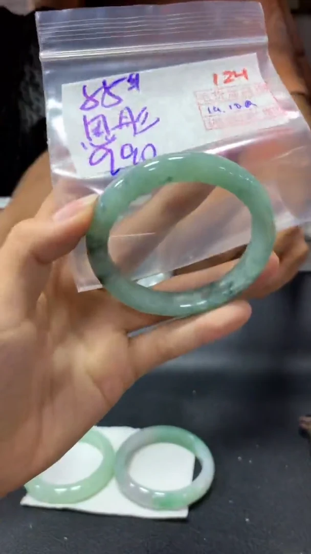 未镶嵌定制翡翠思*124毛货需精细抛光定制+多样性发1+990