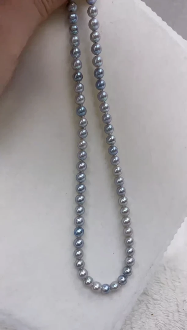 颈饰银S925镶嵌海水珍珠