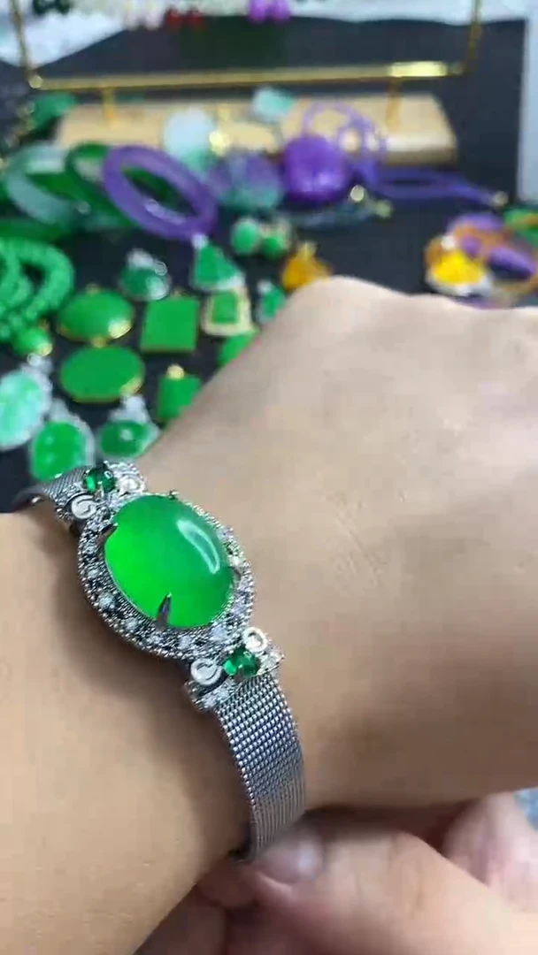 未镶嵌手链翡翠S013