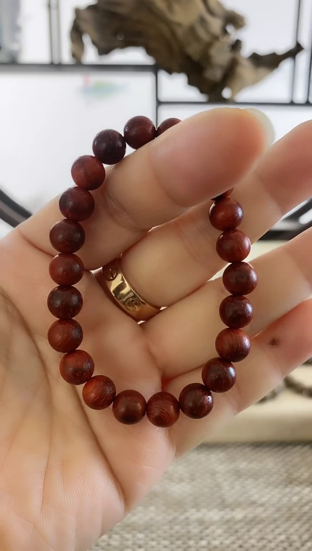 【闪购商品】铁木豆（红檀）无事牌巴西猫眼红檀8MM单圈