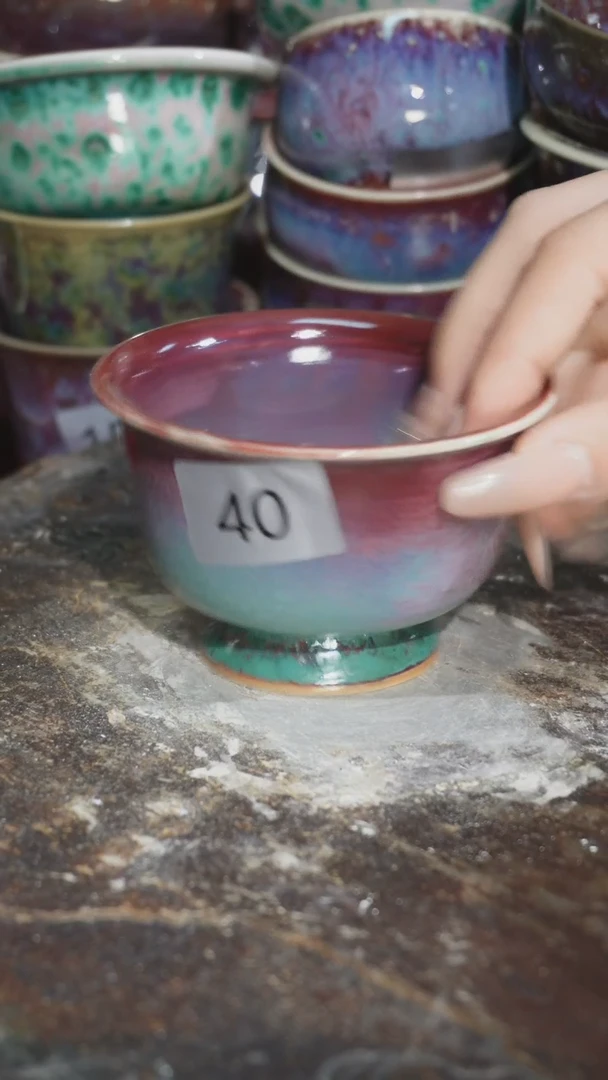 摆件精品窑变钧瓷茶器