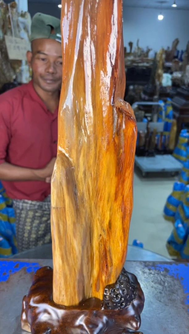 未镶嵌摆件硅化玉14