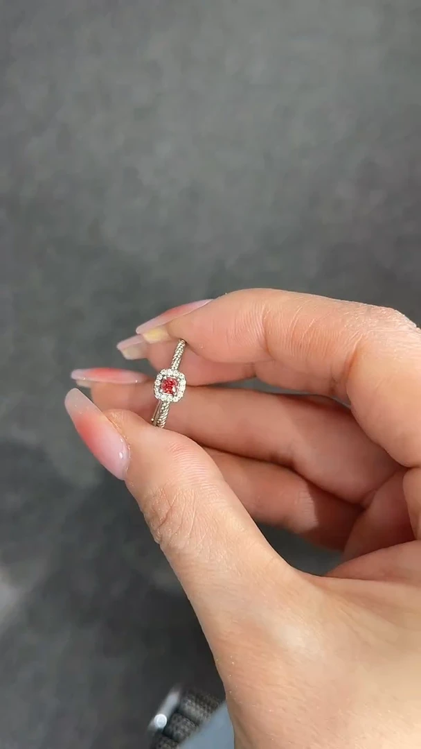 银S925镶嵌天然锆石成品莫桑钻