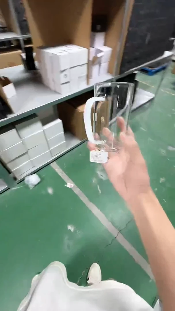 绿茶杯简杯白玉色晶焱金标
