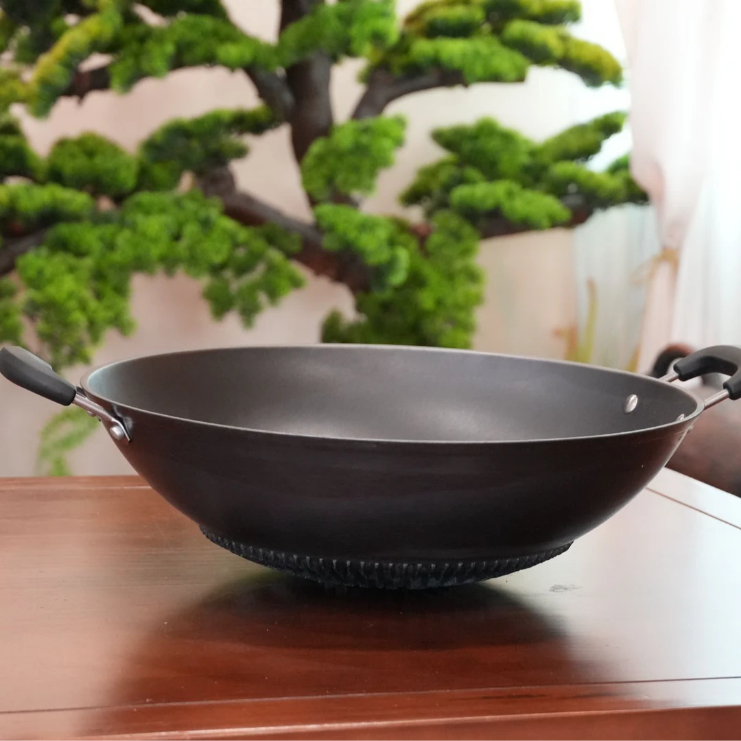 紫金铁锅/源金宝节能铁锅42公分