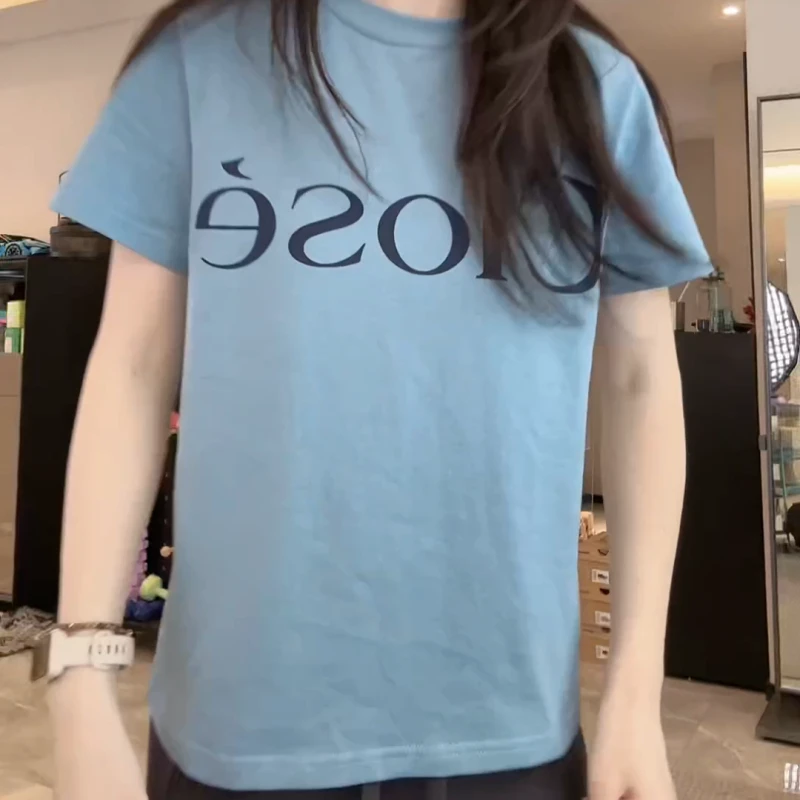 2025春夏新款设计感百搭气质时尚圆领短袖上衣 LK2503463