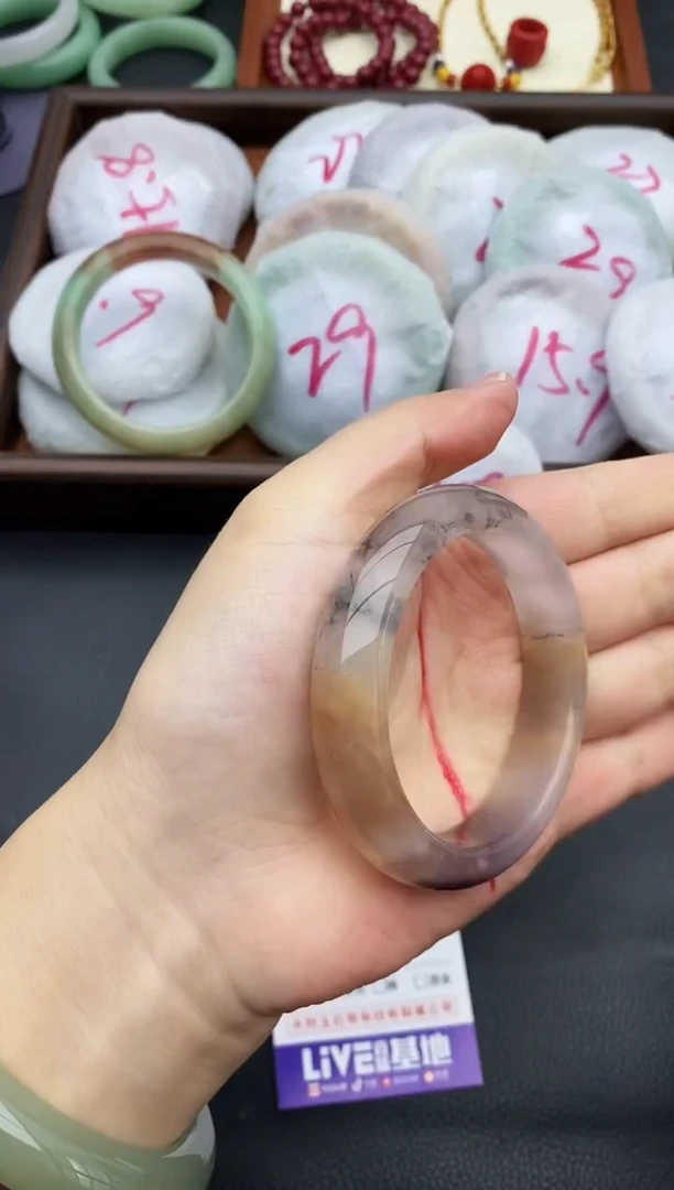 未镶嵌手镯石英质玉40+52/53