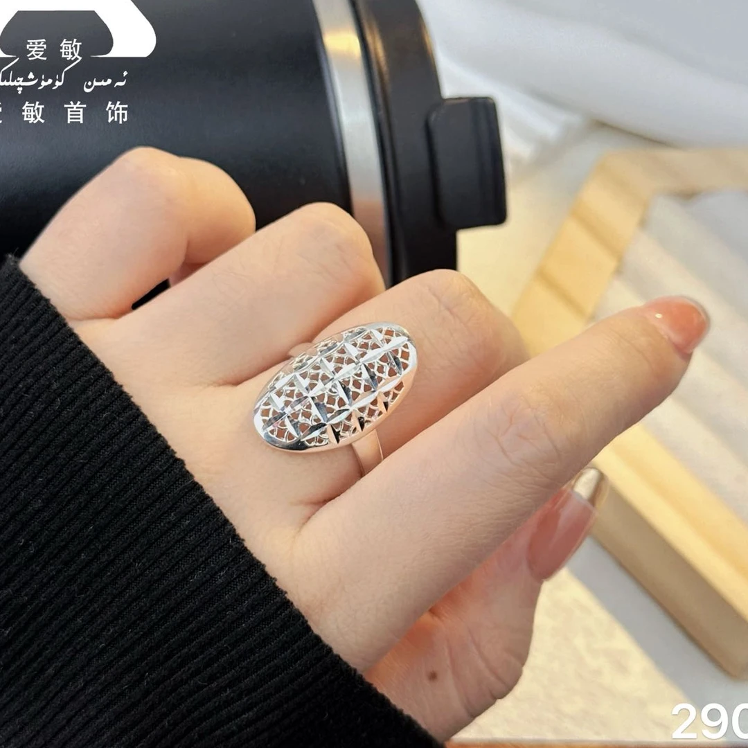 足银戒指 爱敏首饰银戒指300264