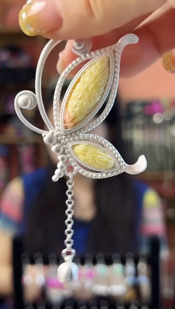 织绣艺枝独绣老绣饰品21