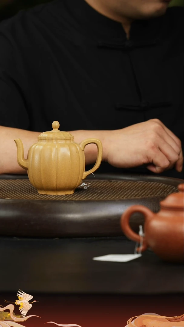 茶壶紫砂紫砂壶37 黄金段 锦囊宫灯