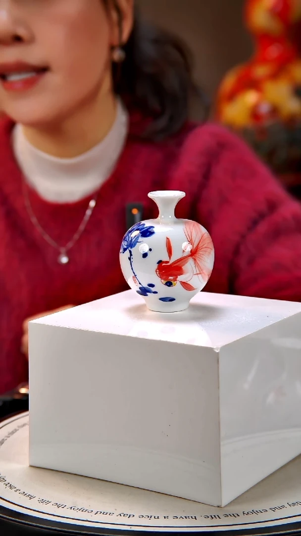 摆件陶景德镇手绘陶瓷18