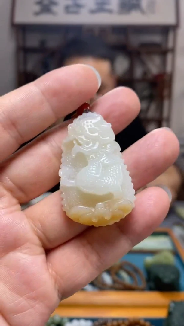 和田玉未镶嵌挂件19