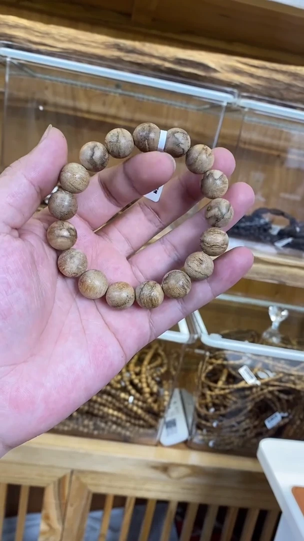 沉香手串达拉干圆珠单圈虎皮纹1.3多样性发其一