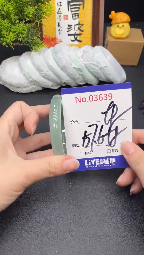未镶嵌手镯翡翠3639