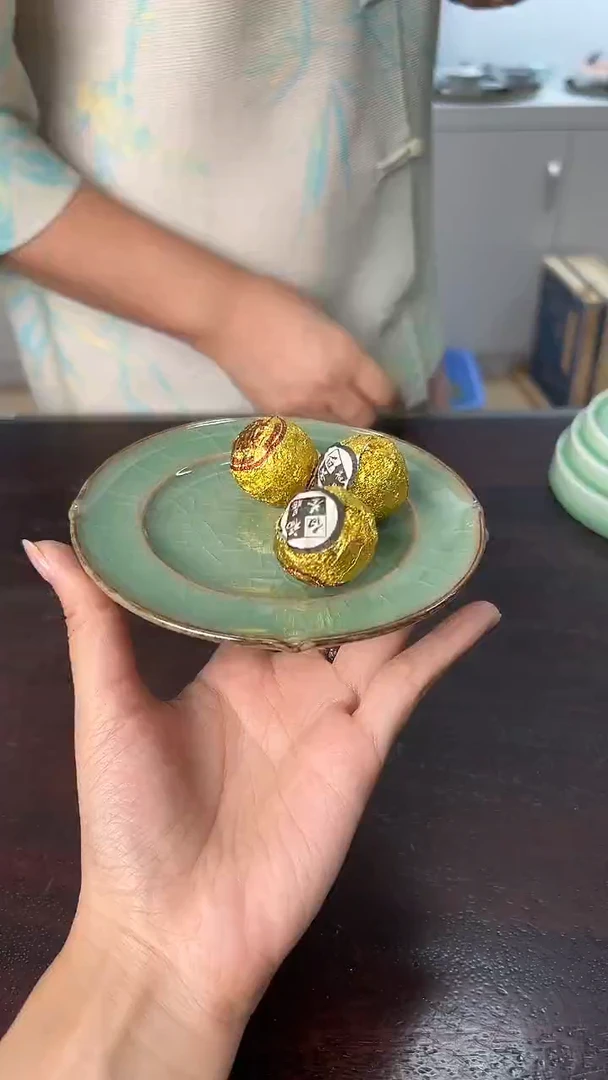 龙泉云间青瓷小米茶器