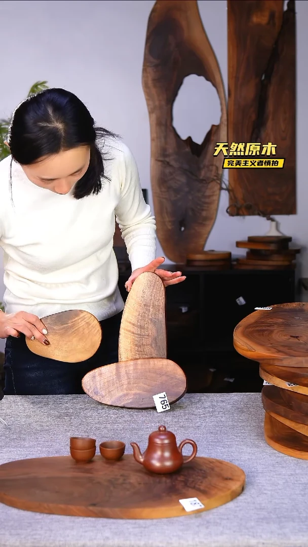木北美黑胡桃原木.干裂疤结不属于商品质量问题完美主义者慎拍