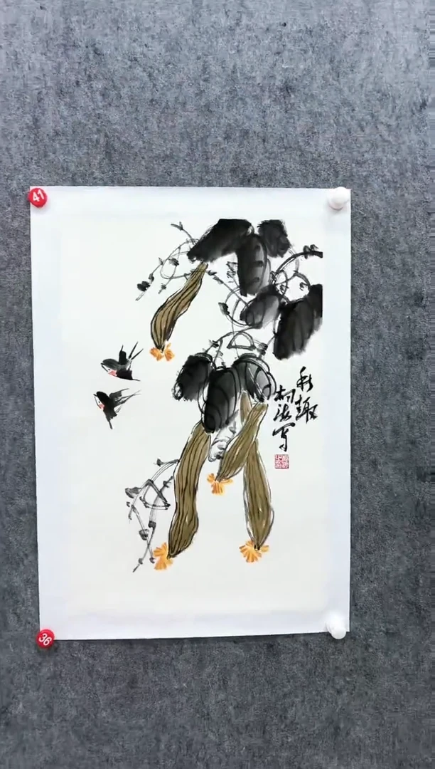 【闪购商品】国画L-张老师绘画作品