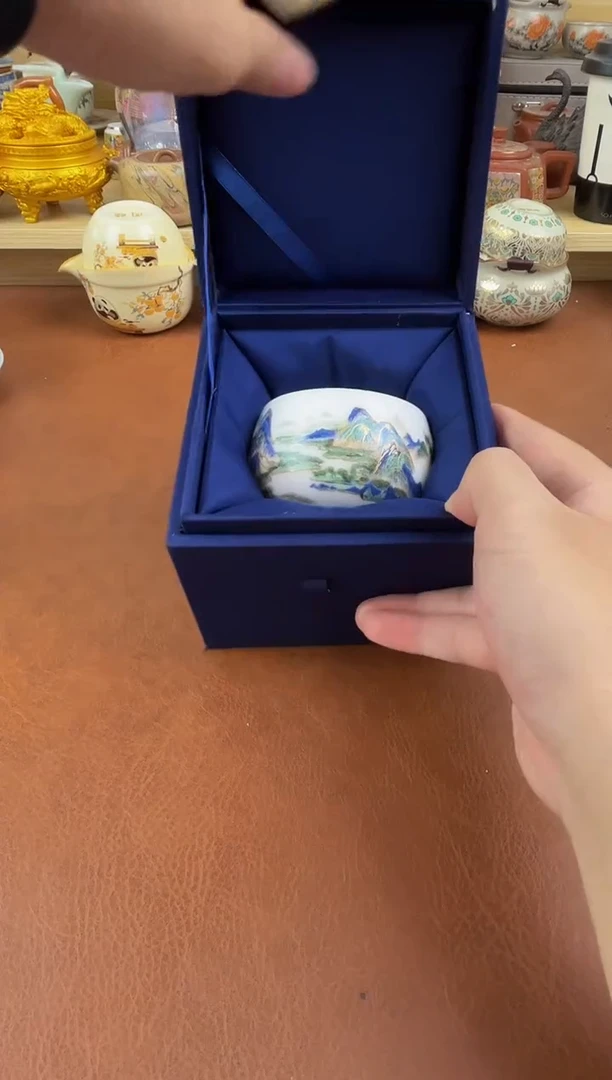 陶瓷茶具摆件旅行套组
