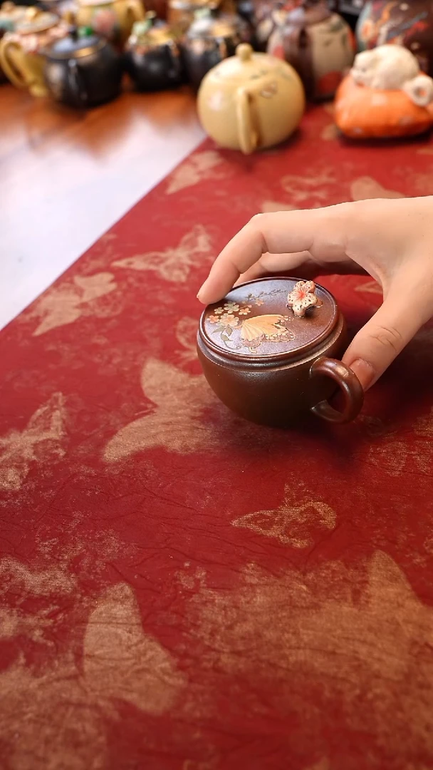 茶壶紫砂柴烧汉瓦壶宜兴紫砂