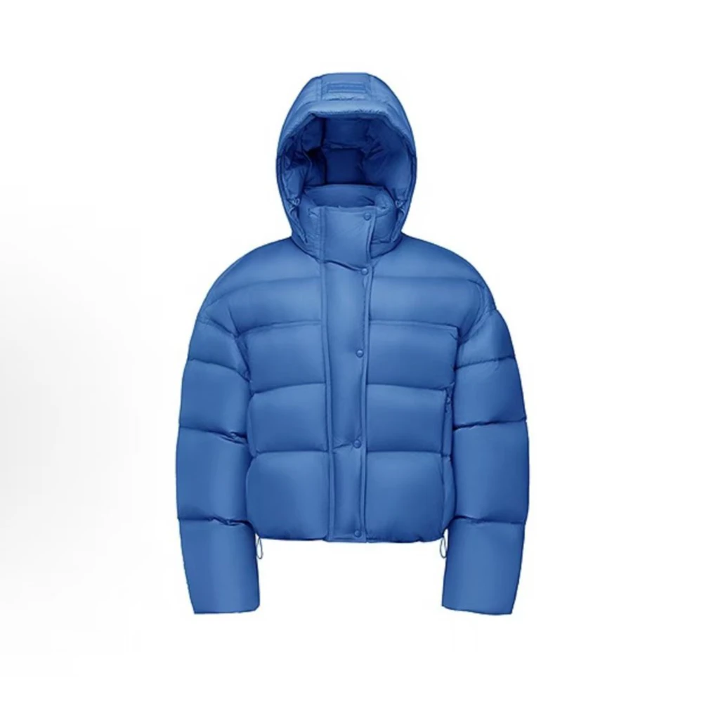 羽绒服女款白鸭绒新款可拆卸帽子时尚保暖短款泡芙连帽988