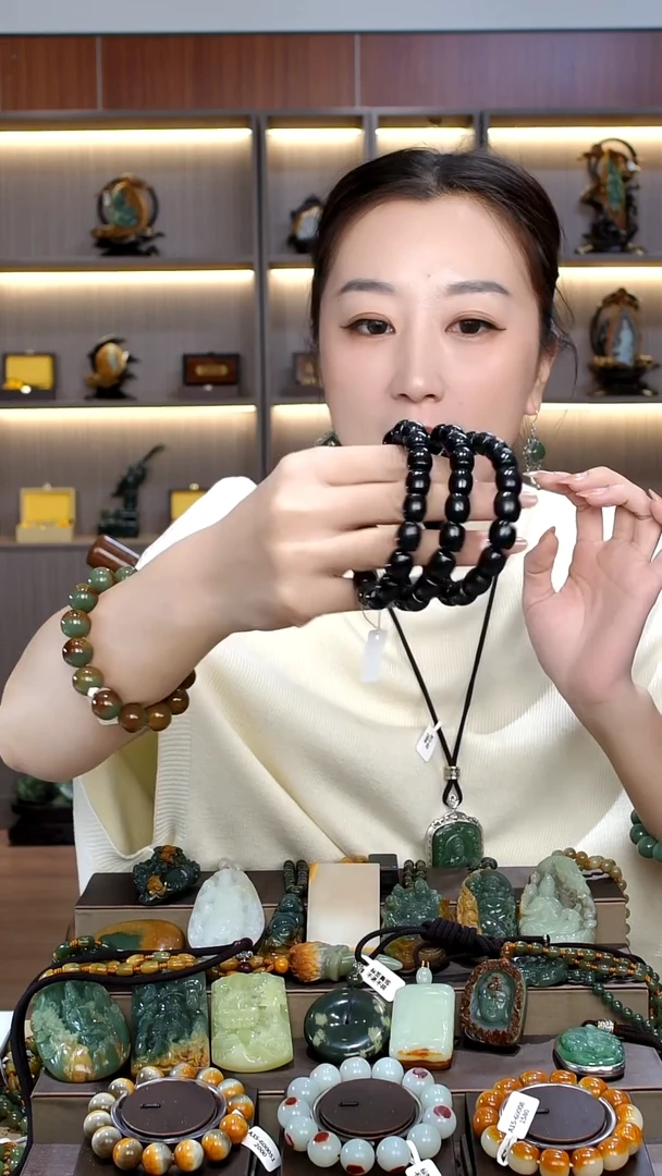 未镶嵌手串和田玉多样性发货其中发一