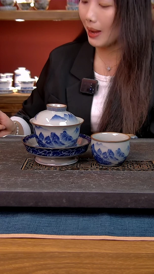 简装家用款2件套 老陶泥开片纹陶瓷茶具