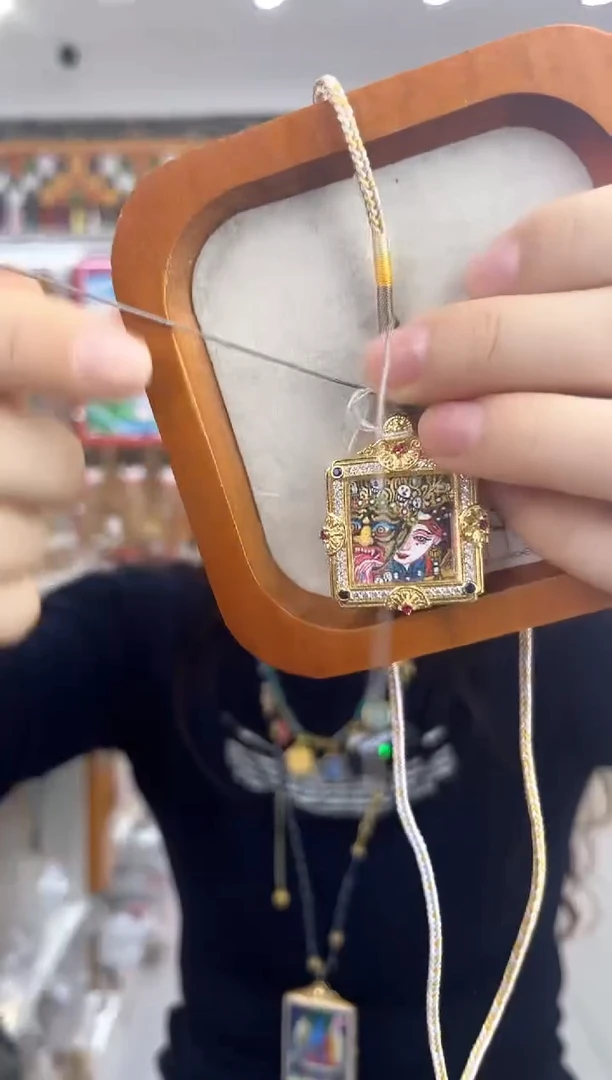 吊坠扎基拉姆  纯手绘唐卡 （非质量问题 不退不换）