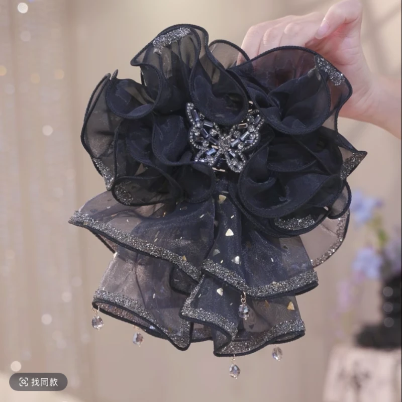 【金箔蝴蝶】小众设计师款蓬松显发量抓夹轻奢气质时尚发夹3055