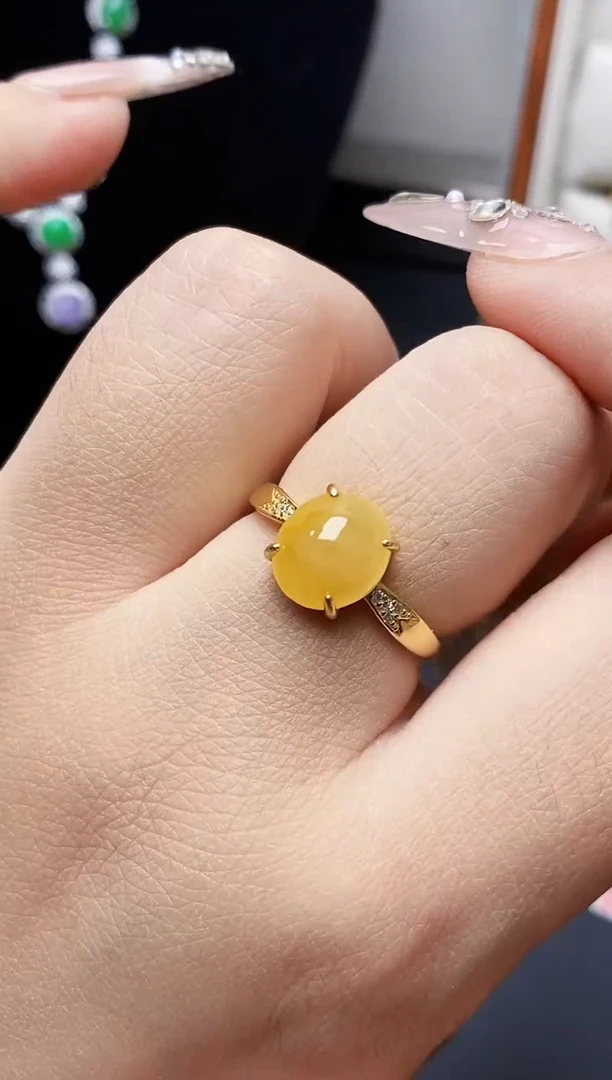 银S925镶嵌戒指翡翠1313