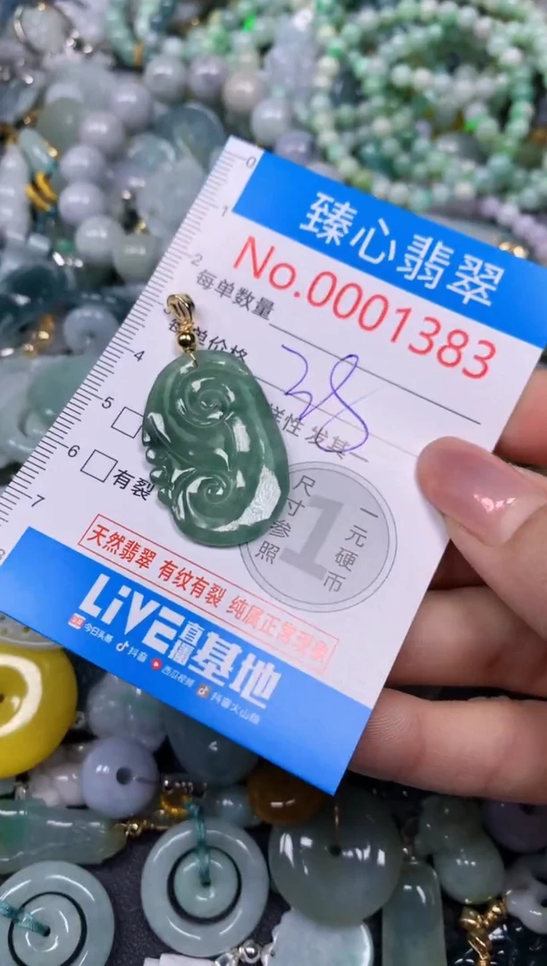 【闪购商品】翡翠颈饰未镶嵌含绳0001383