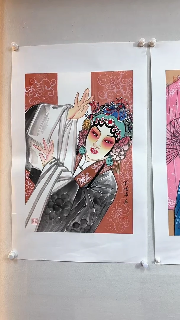 【闪购商品】国画人物图/装裱/雷畅胜