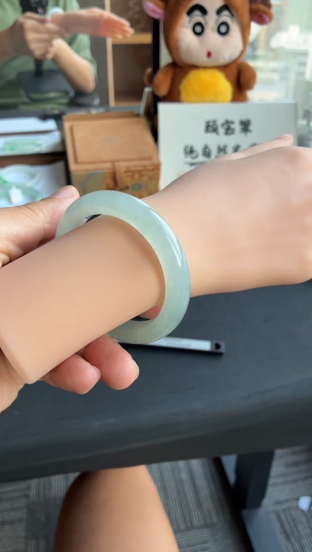 未镶嵌手镯翡翠81号53.4*10.5*9.1正圈