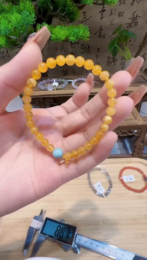 未镶嵌琥珀手串手饰@@