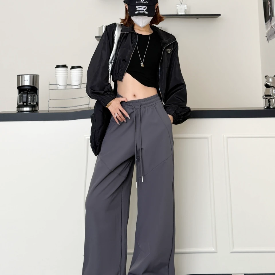 阿悄家 冬季新款 百搭防风拼接裤#1805