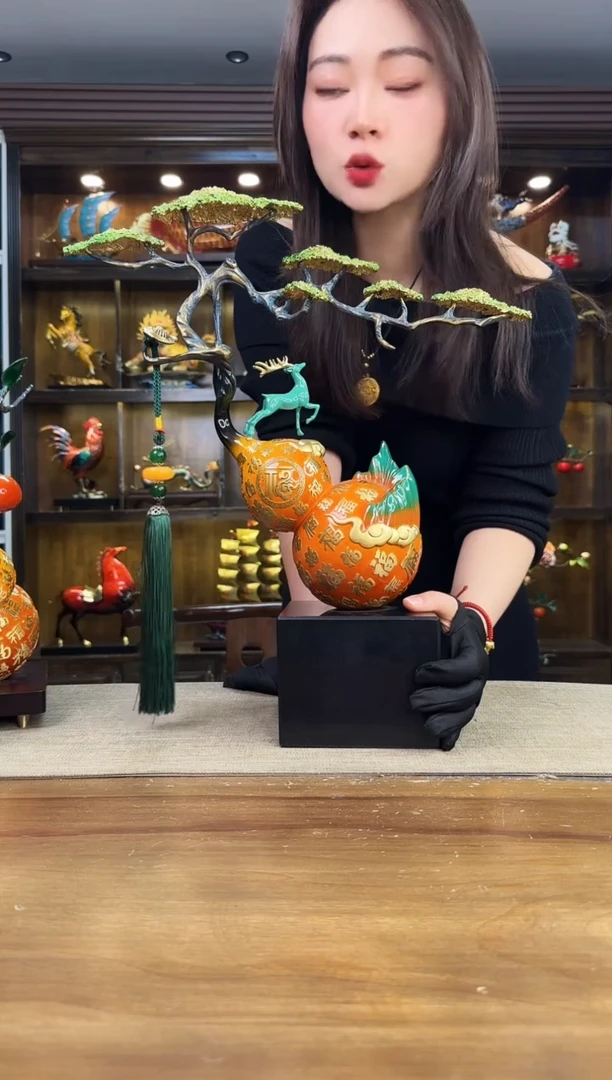 黄铜万*福禄双全百福款