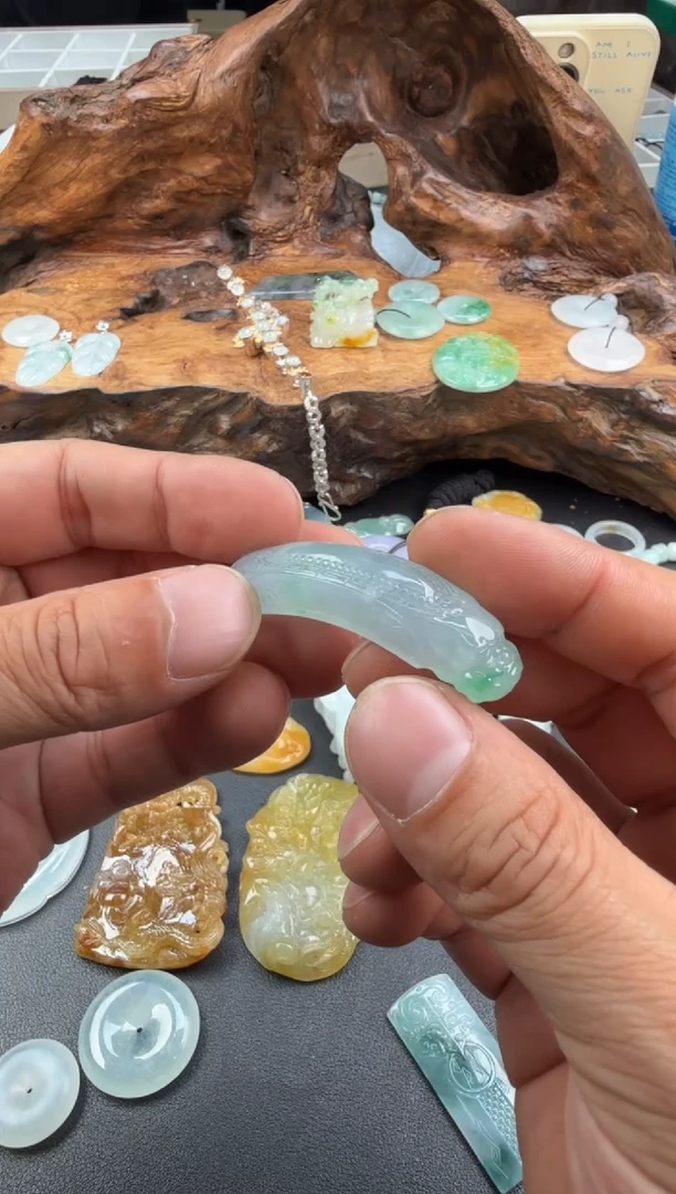 吊坠(不含链)未镶嵌翡翠翡翠饰品-259