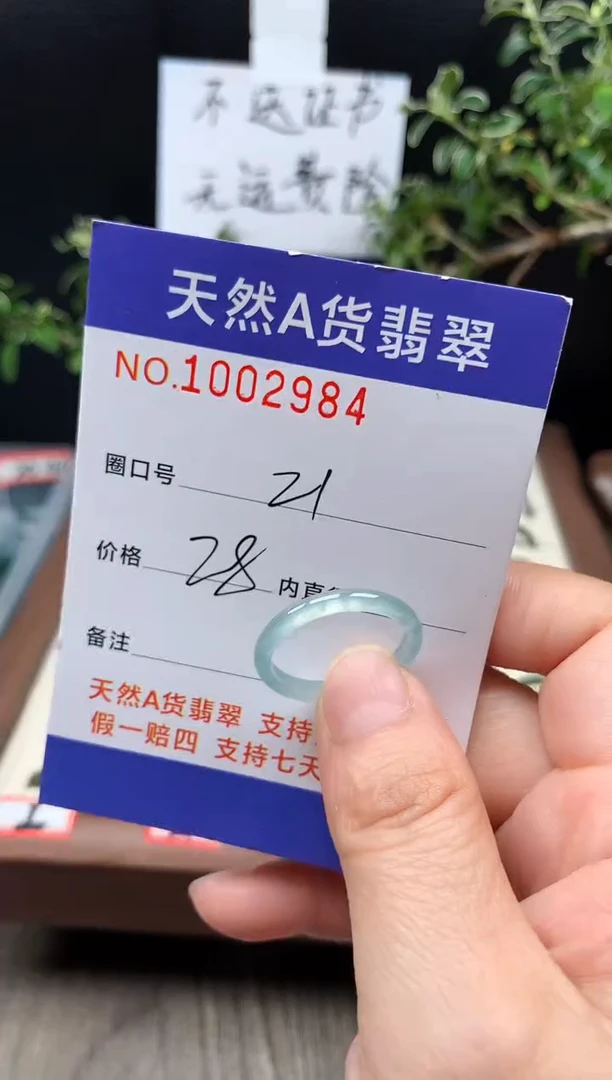 未镶嵌戒指翡翠21#