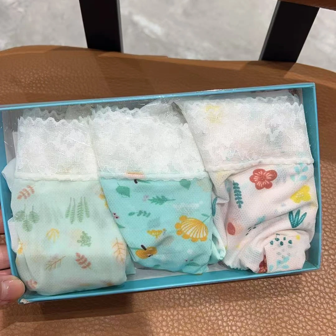 夏季高腰大码碎花清新内裤