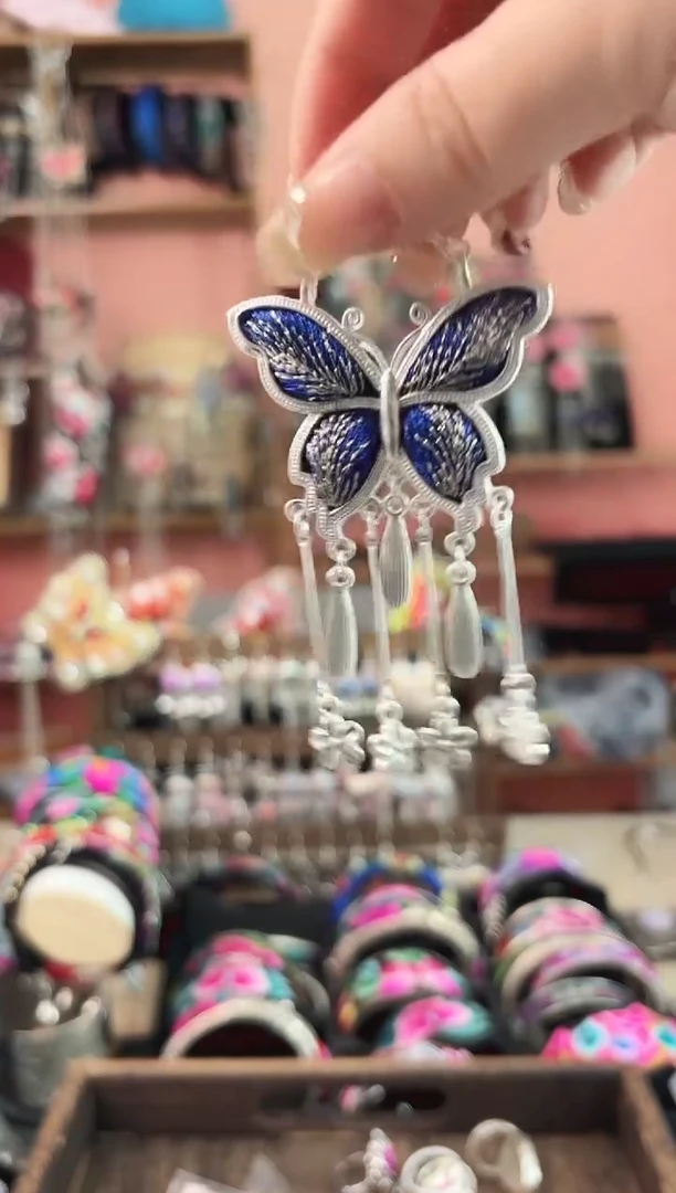 织绣艺艺枝独绣手工饰品7