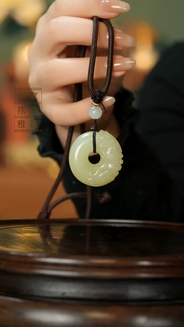 玉《貔貅平安扣》摆件
