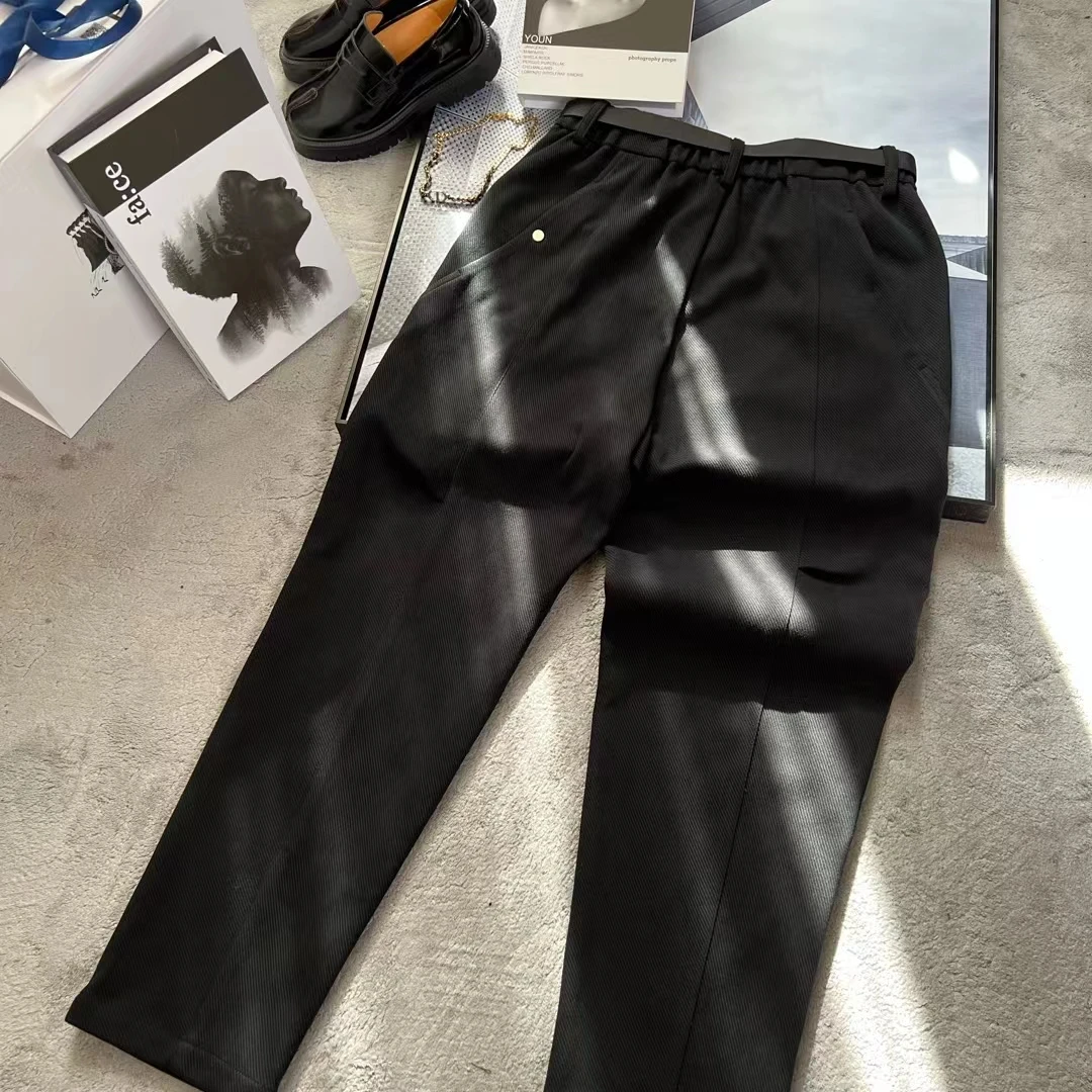 【添添专享】2023款宽松弹力松紧腰垂感休闲裤6079