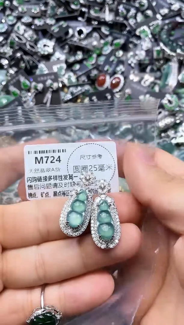 翡翠未镶嵌颈饰M724多样性发其一