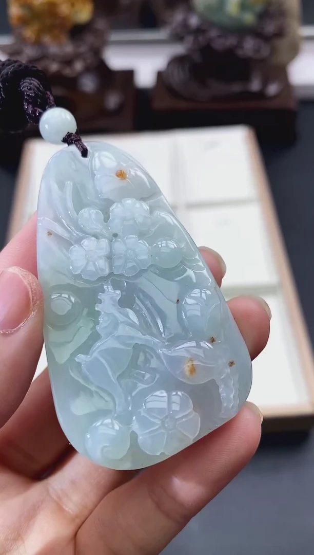 颈饰未镶嵌翡翠天然缅甸A货翡翠