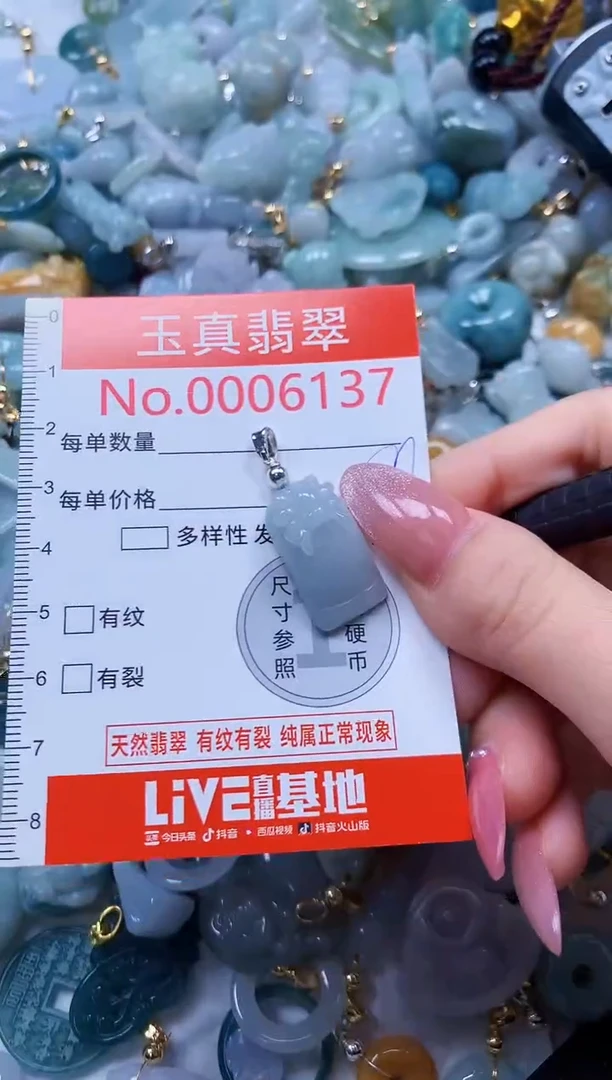 翡翠未镶嵌吊坠(不含链)6137