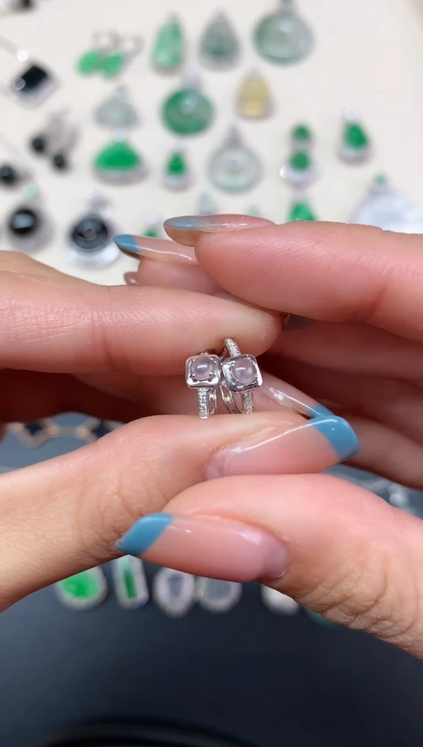 【小鱼严选】翡翠耳饰-18k金-AS01|CXQ4