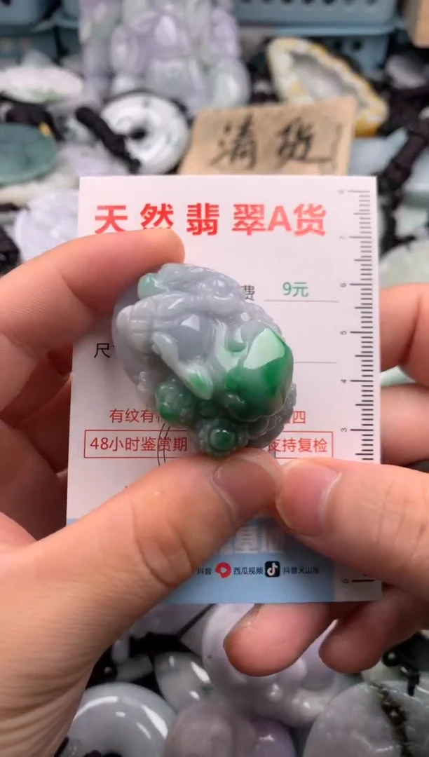 翡翠未镶嵌吊坠(不含链)1