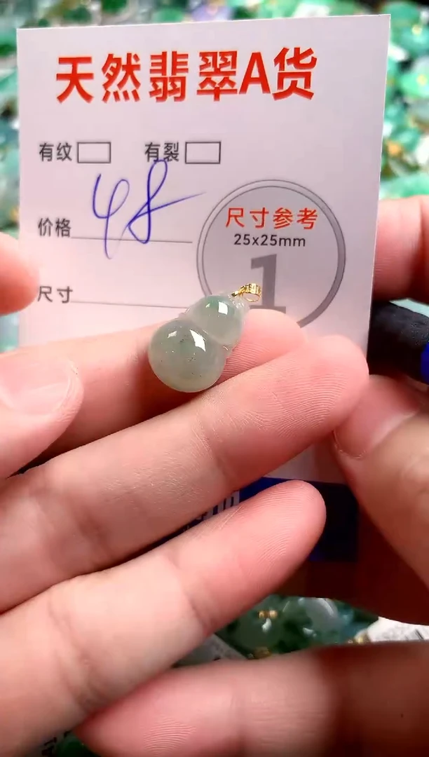 翡翠18K金镶嵌颈饰13005144