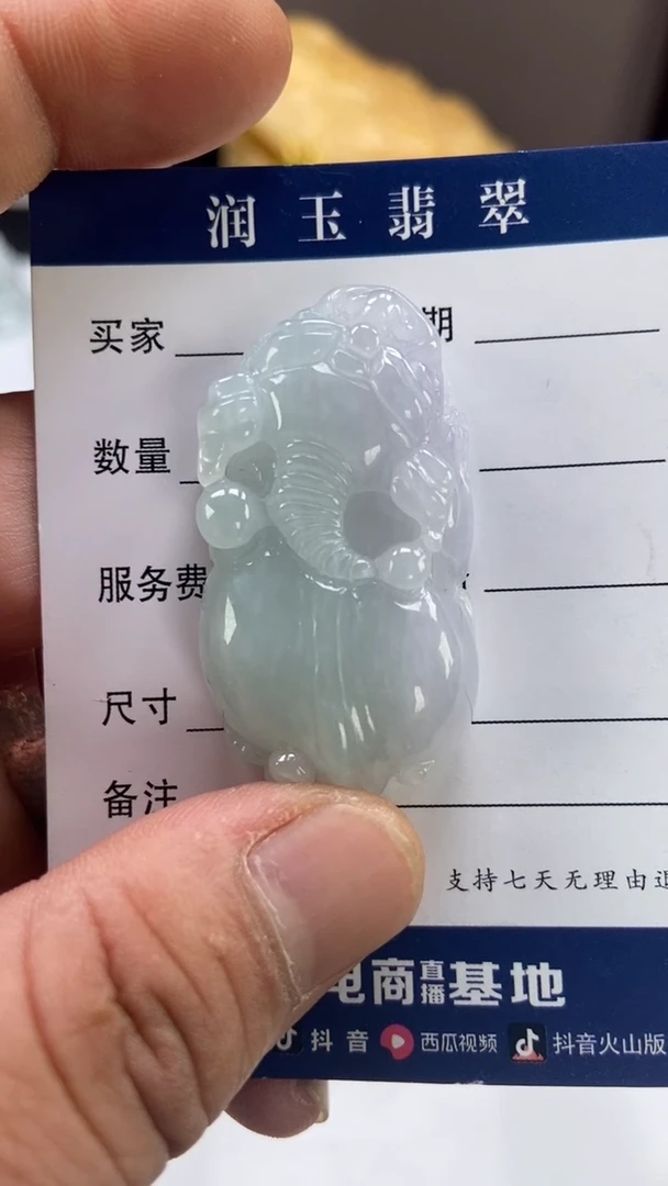 翡翠未镶嵌颈饰多人如意貔貅