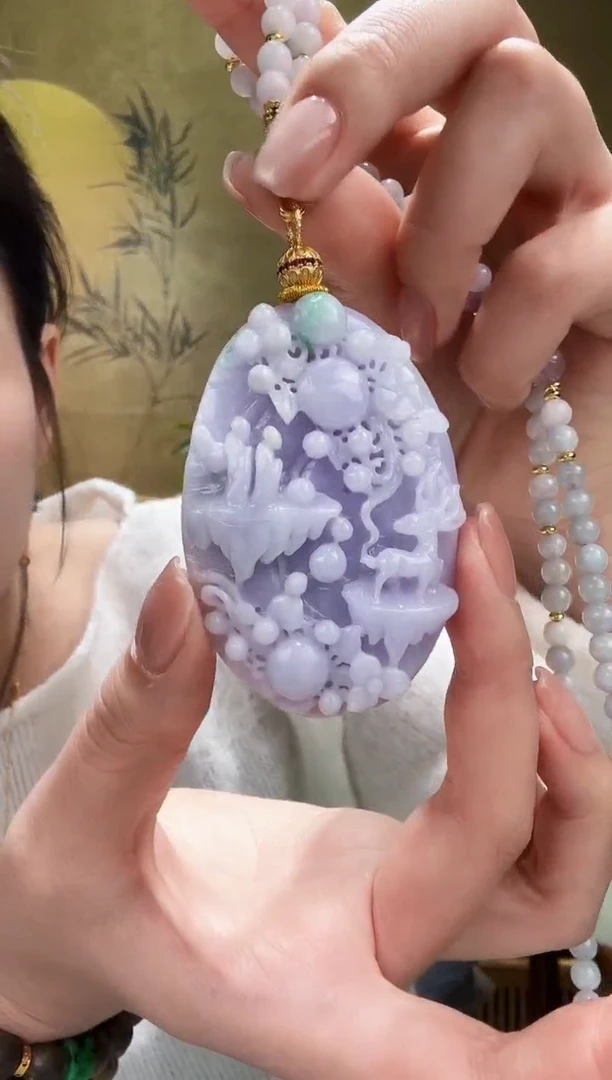 颈饰未镶嵌翡翠吊坠